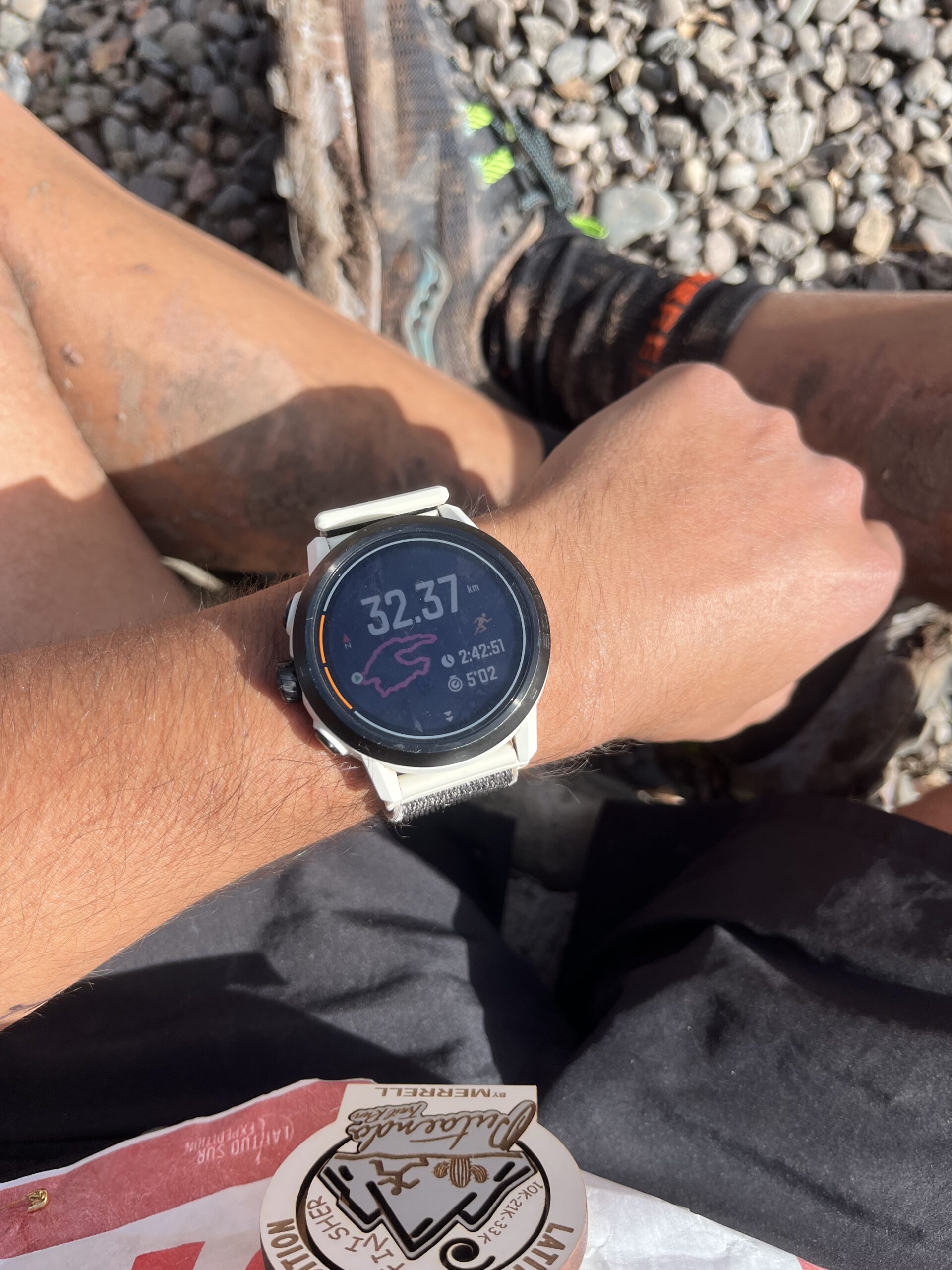 Reloj usado en carrera: control de intensidad