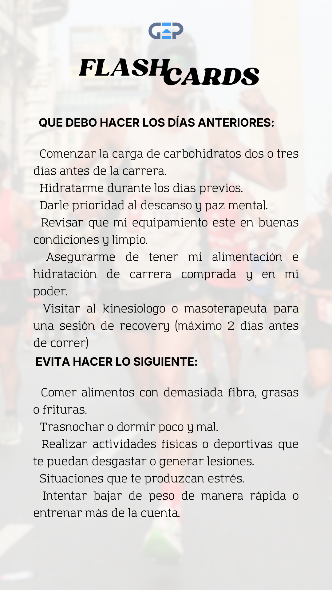 Flashcard 1 GEPsport