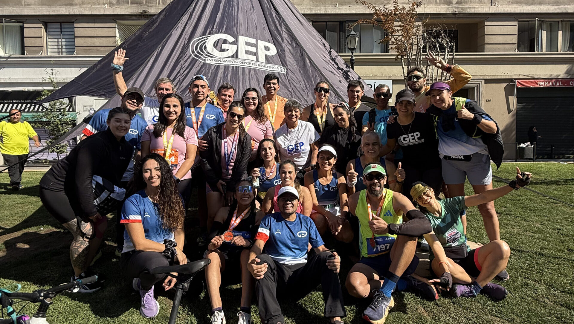 Equipo GEP corriendo