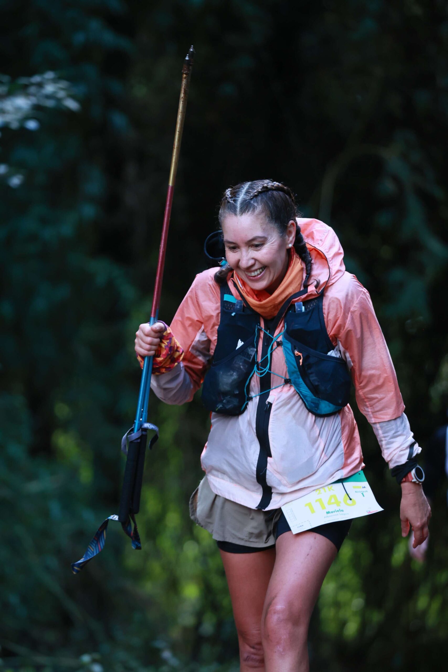 Mariela Albornoz corriendo en Torrencial Valdivia 2026