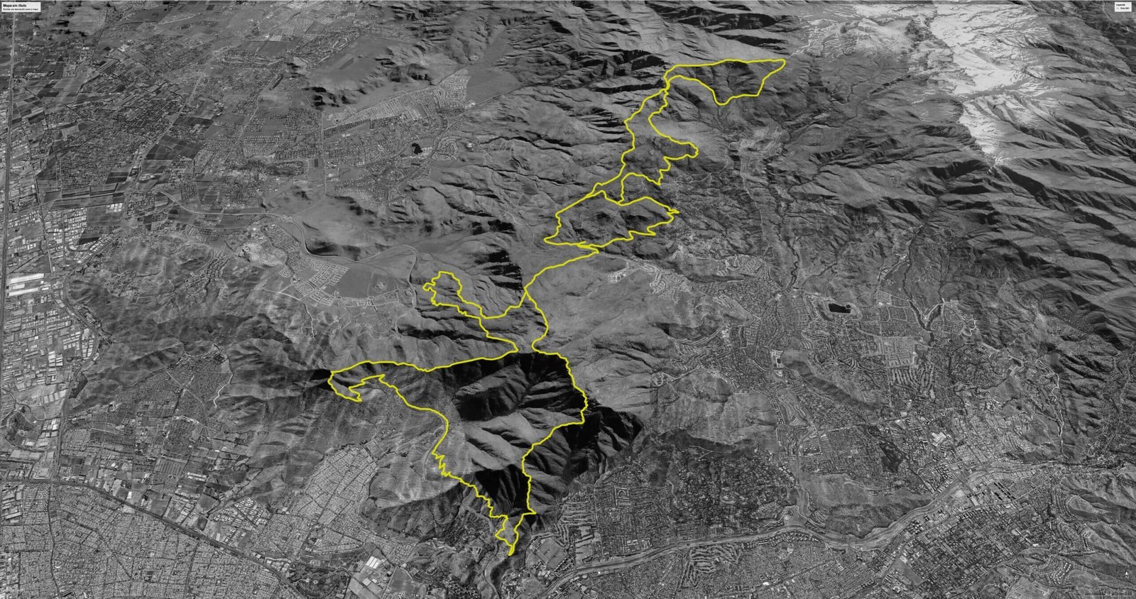 Mapa oficial de la ruta 80K